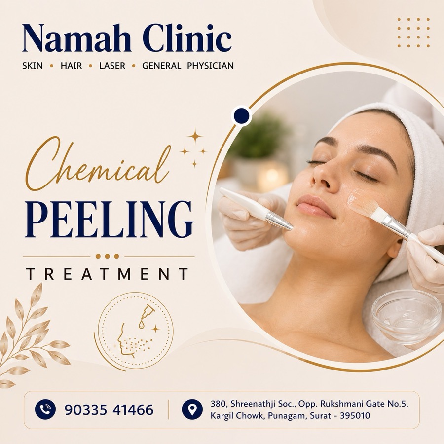 Chemical peel treatment at Namah Clinic