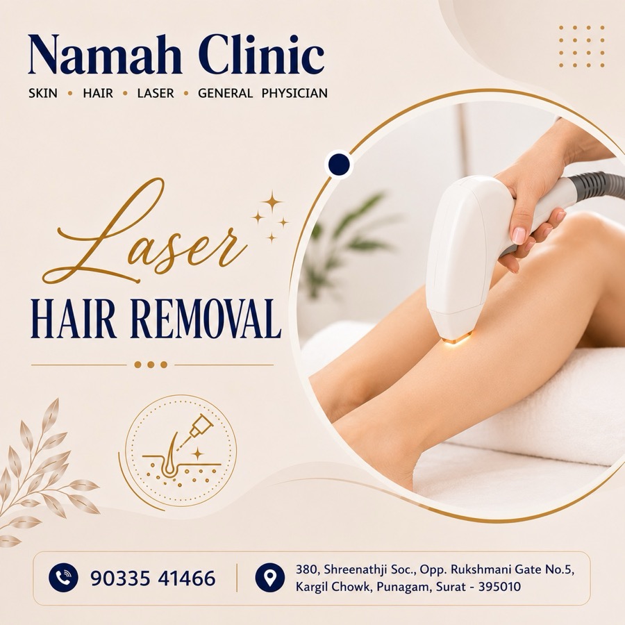 Laser hair removal at Namah Clinic