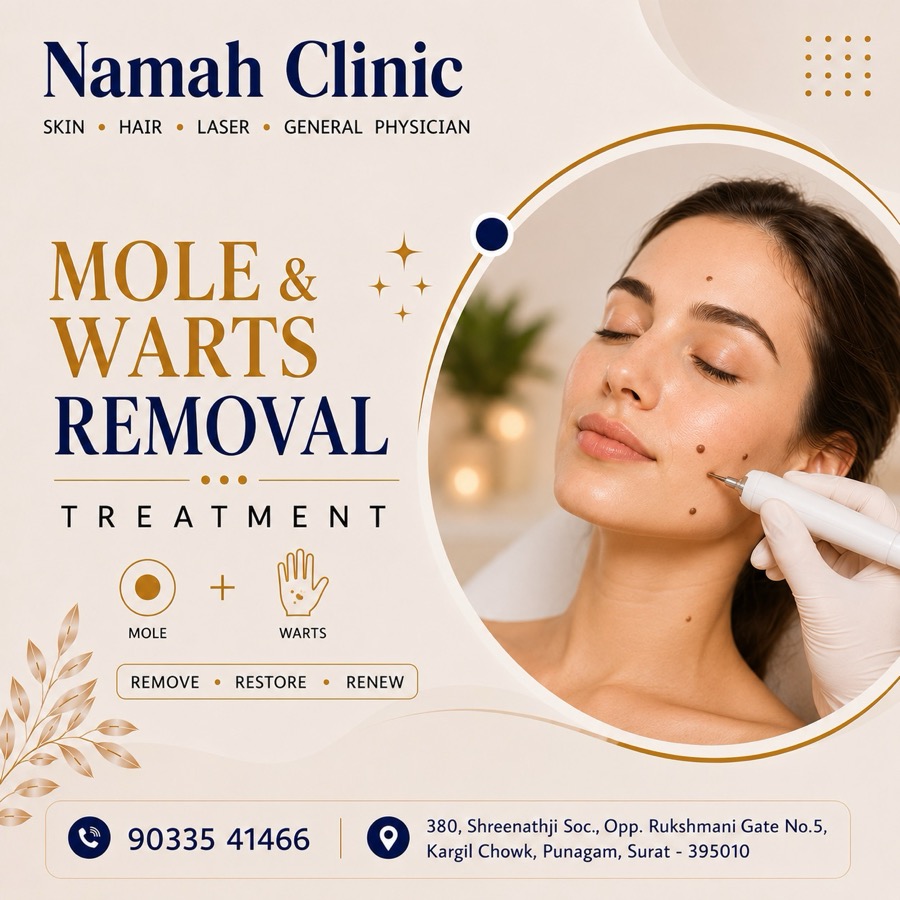 Mole and wart removal at Namah Clinic